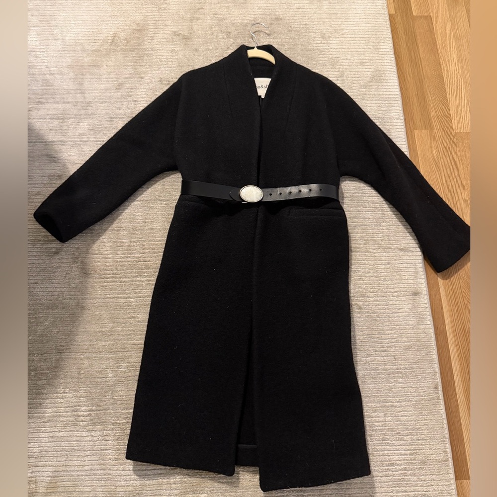 ba&sh Black Coat - Picture 3 of 6